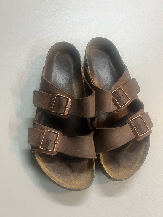 Birkenstock Other - Birkenstock Arizona Brown Oiled Leather Sandals EU 44 US 11 285mm Cork Footbed